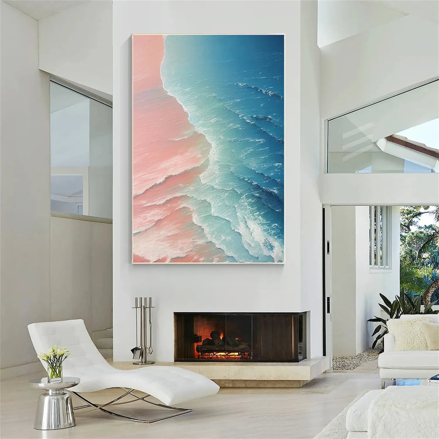 Ocean Textured Painting Canvas #OP017