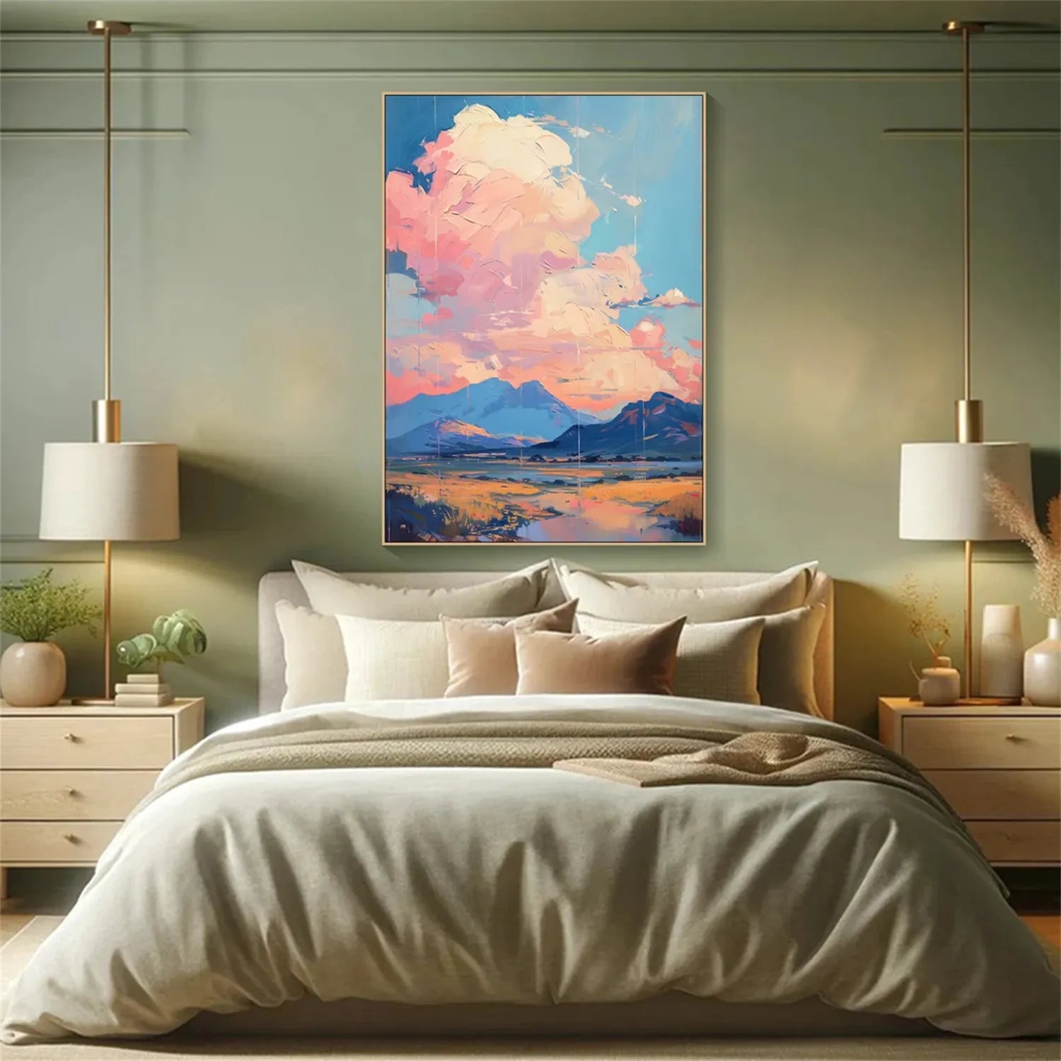 Colorful Landscape Abstract Wall Art #AP051