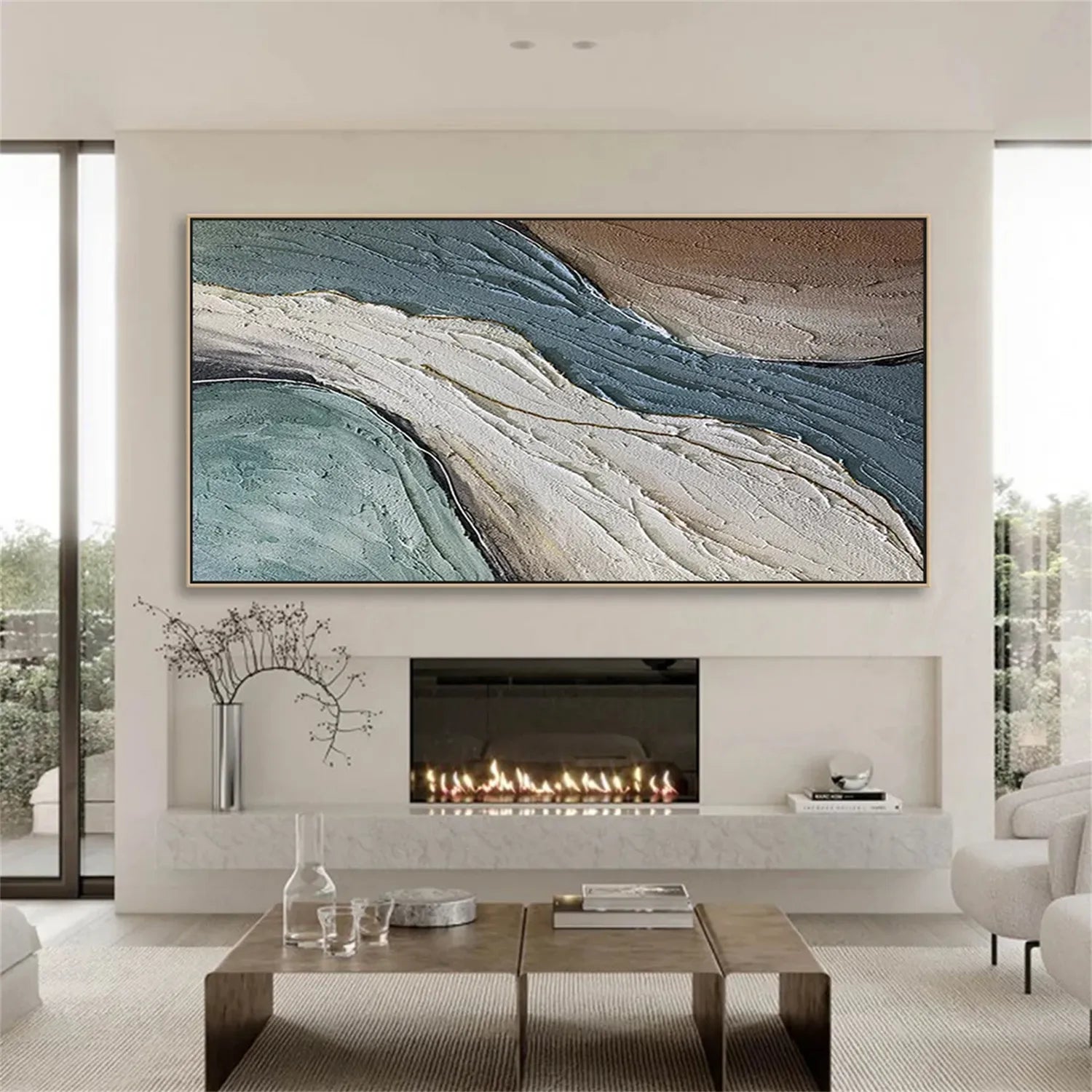 Minimalist Textured Painting Canvas #MT007