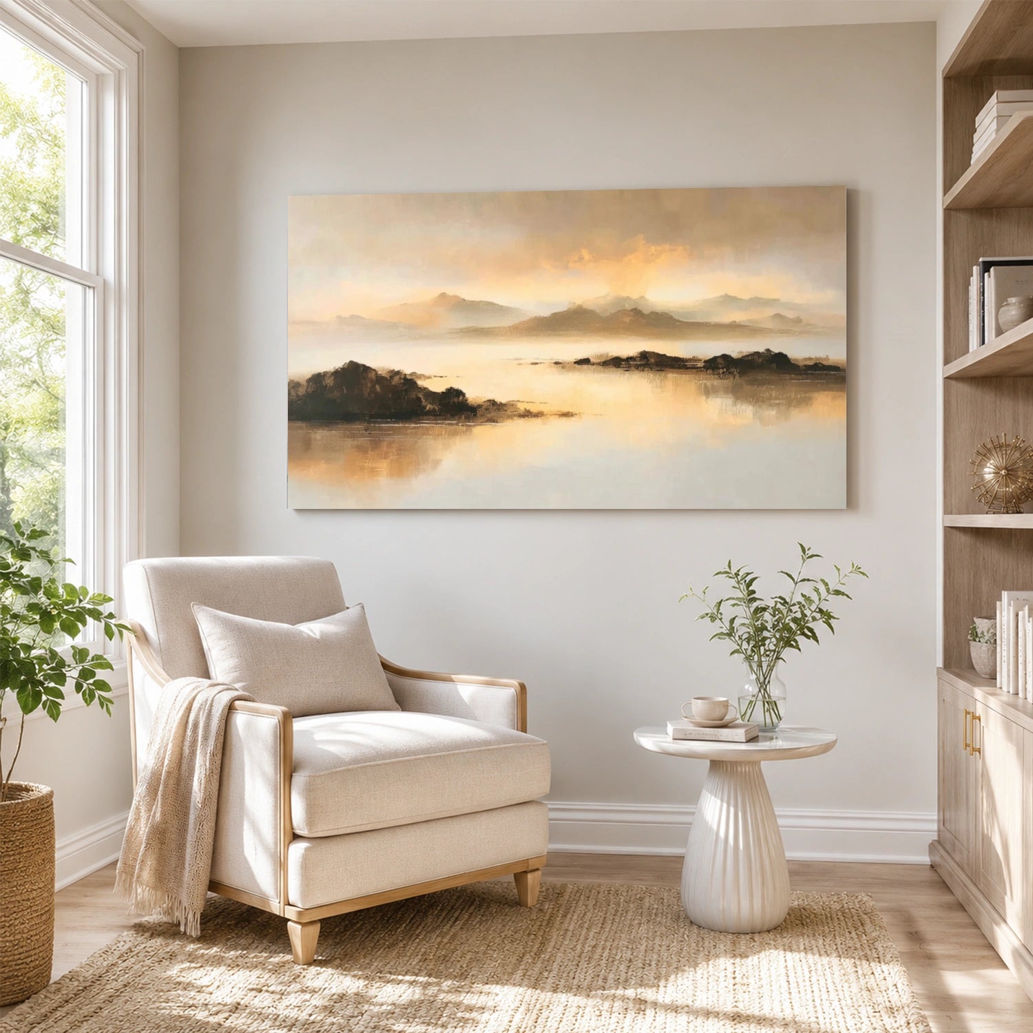 Abstract Mountain Canvas Art #MO064