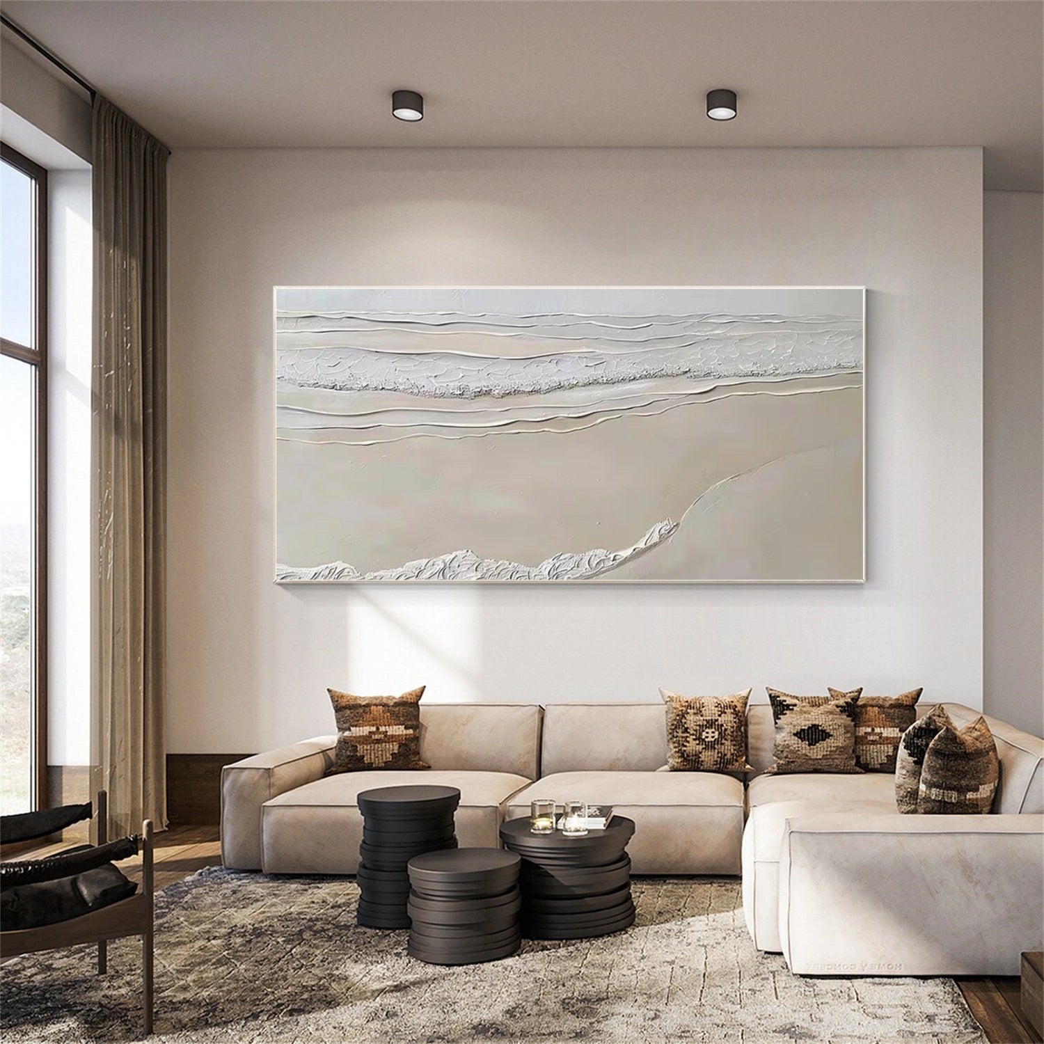 Ocean Abstract Textured Wall Art #OP037