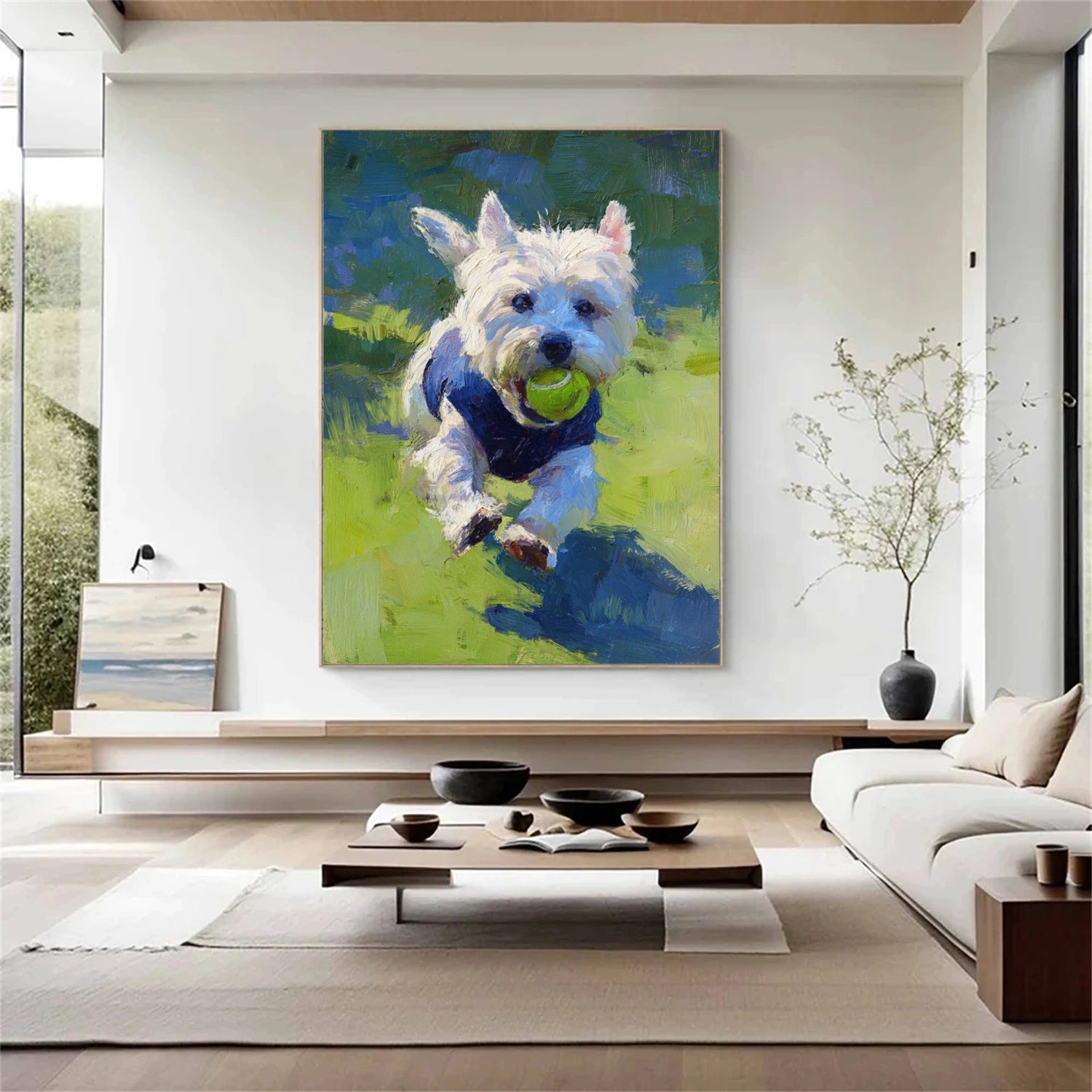 Abstract Animal Dog Wall Art #AC091