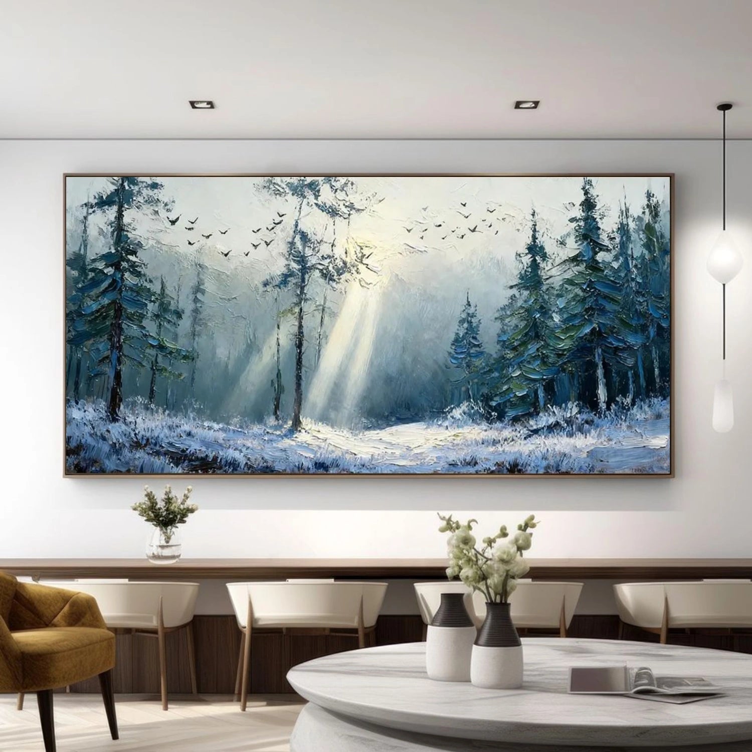 Tree Abstract Textured Wall Art #TP079