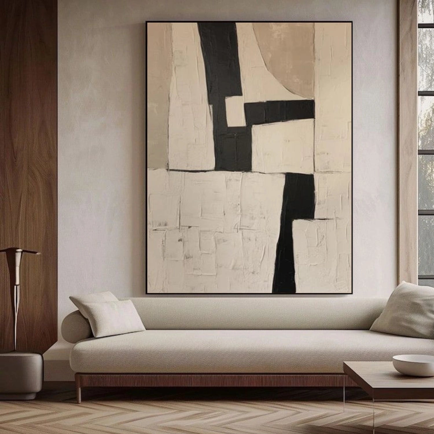 Beige Wabi Sabi Textured Canvas Art #WS120