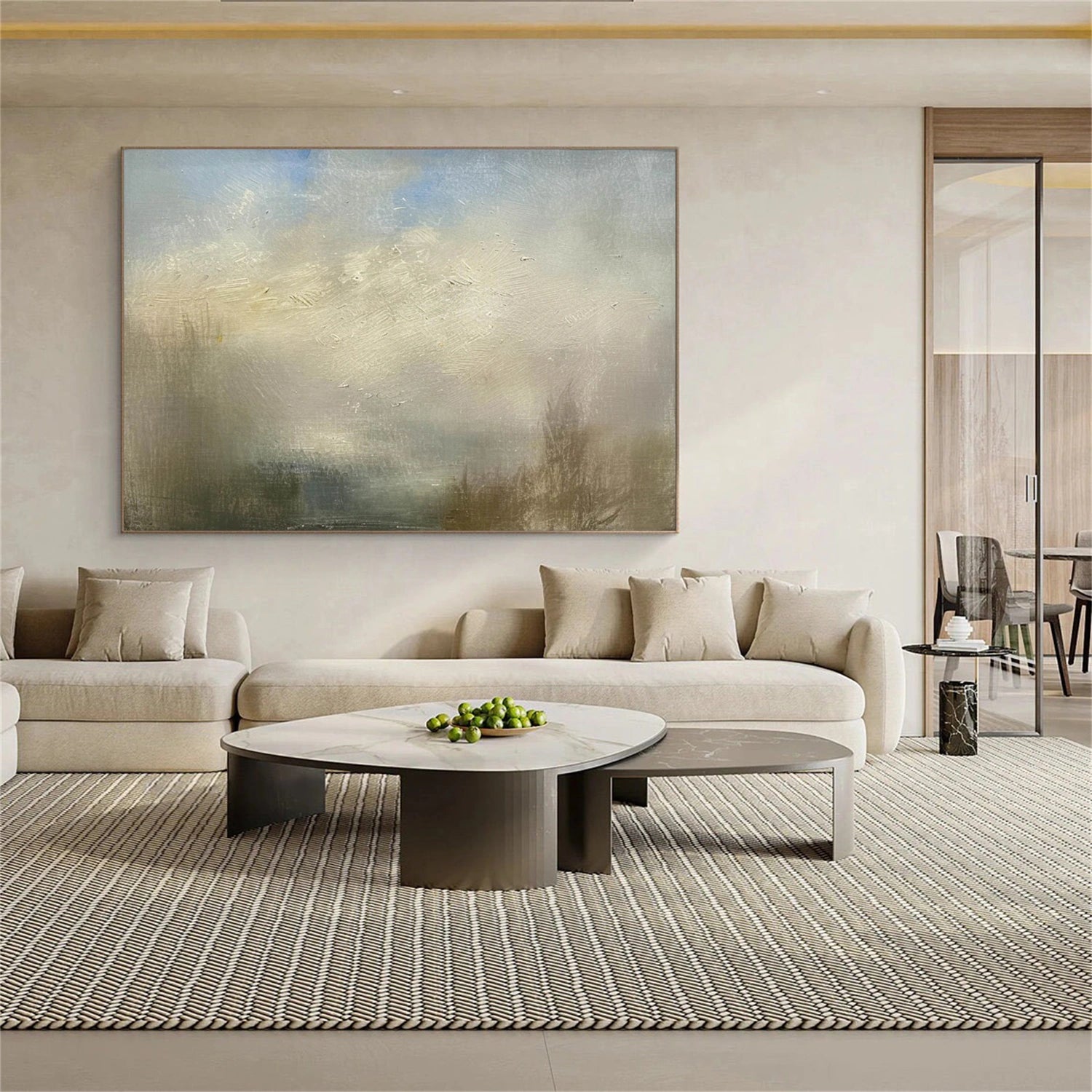 Abstract Canvas Wall Art #AP375