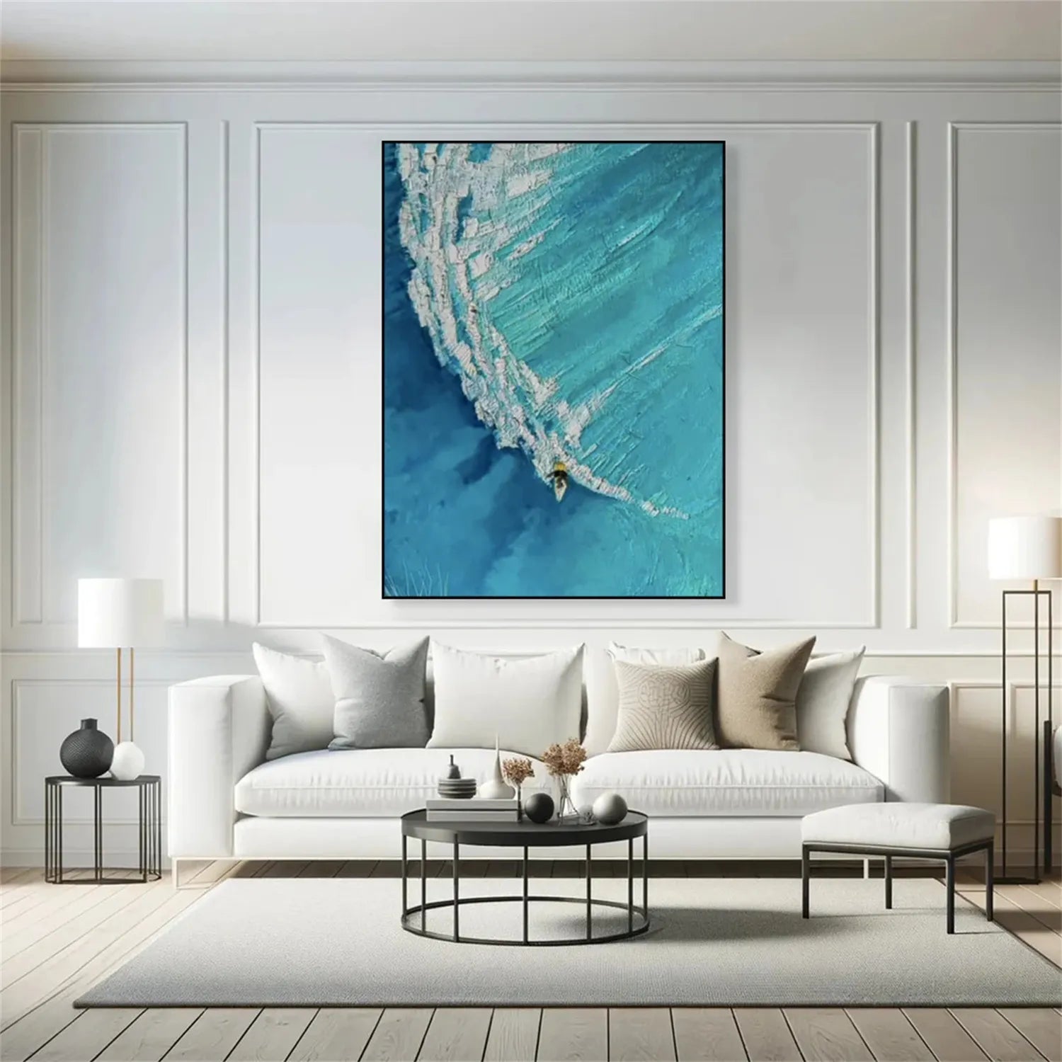 Ocean Textured Painting Canvas #OP011