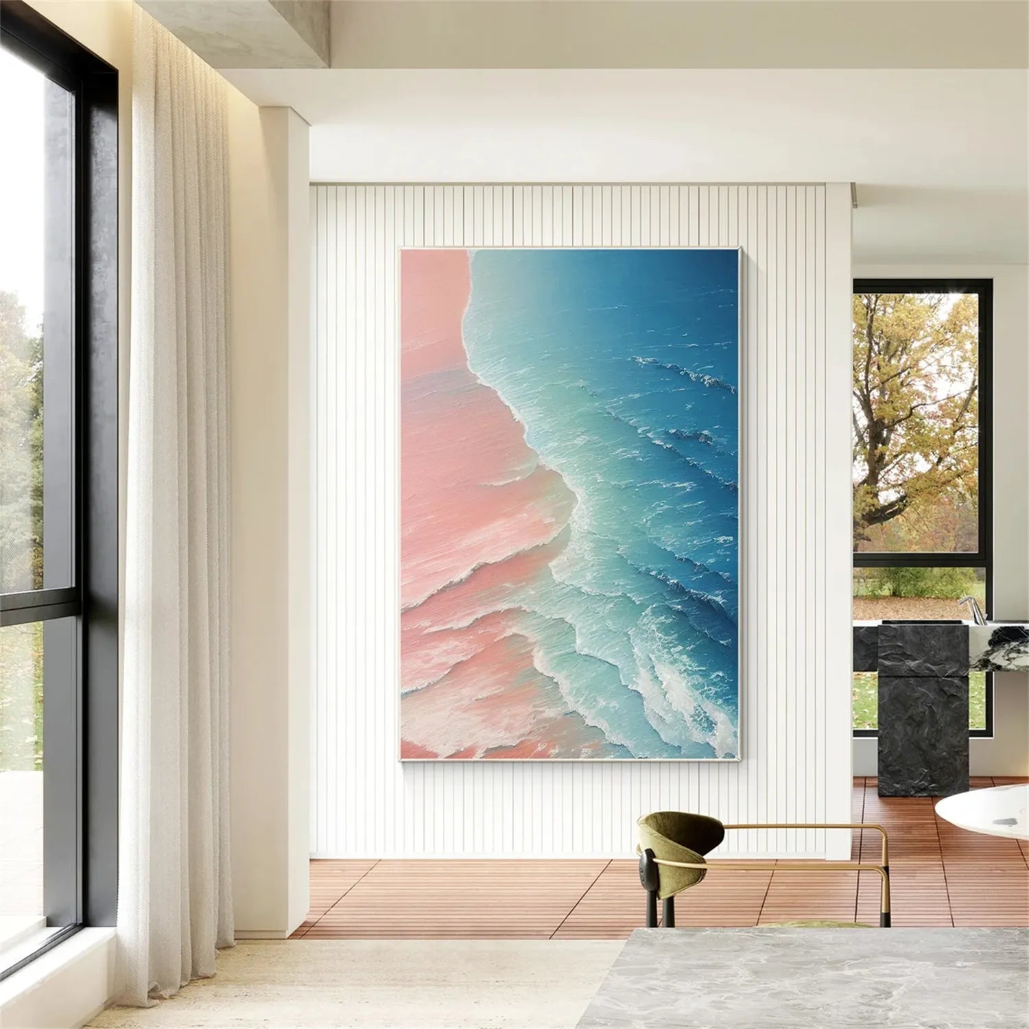 Ocean Textured Painting Canvas #OP017