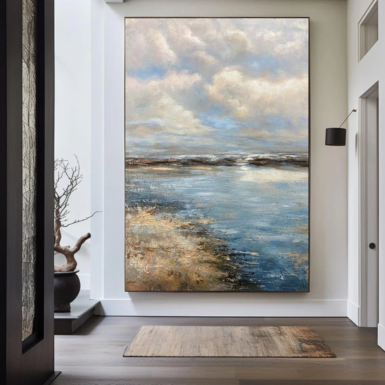 Ocean And Sky Abstract Wall Art #OS109
