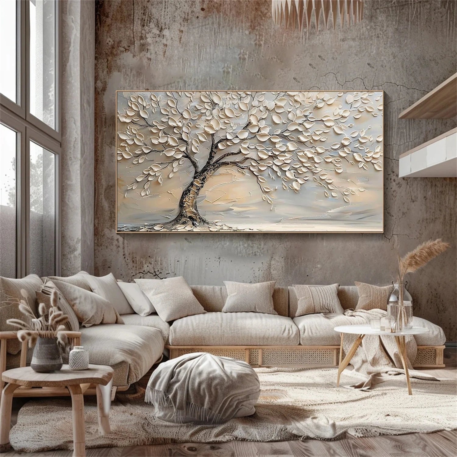 Tree Abstract Textured Wall Art #TP094