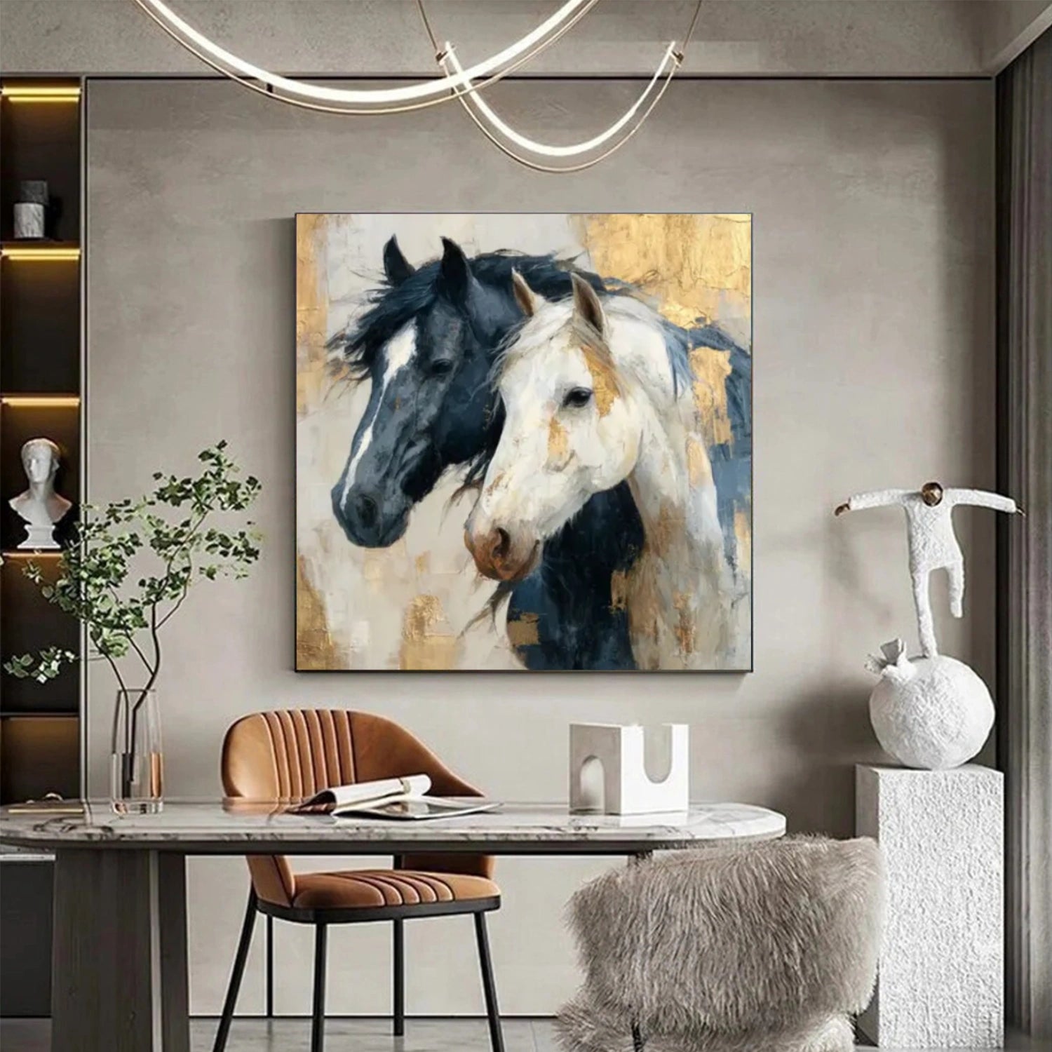 Abstract Animal Horse Wall Art #AC060