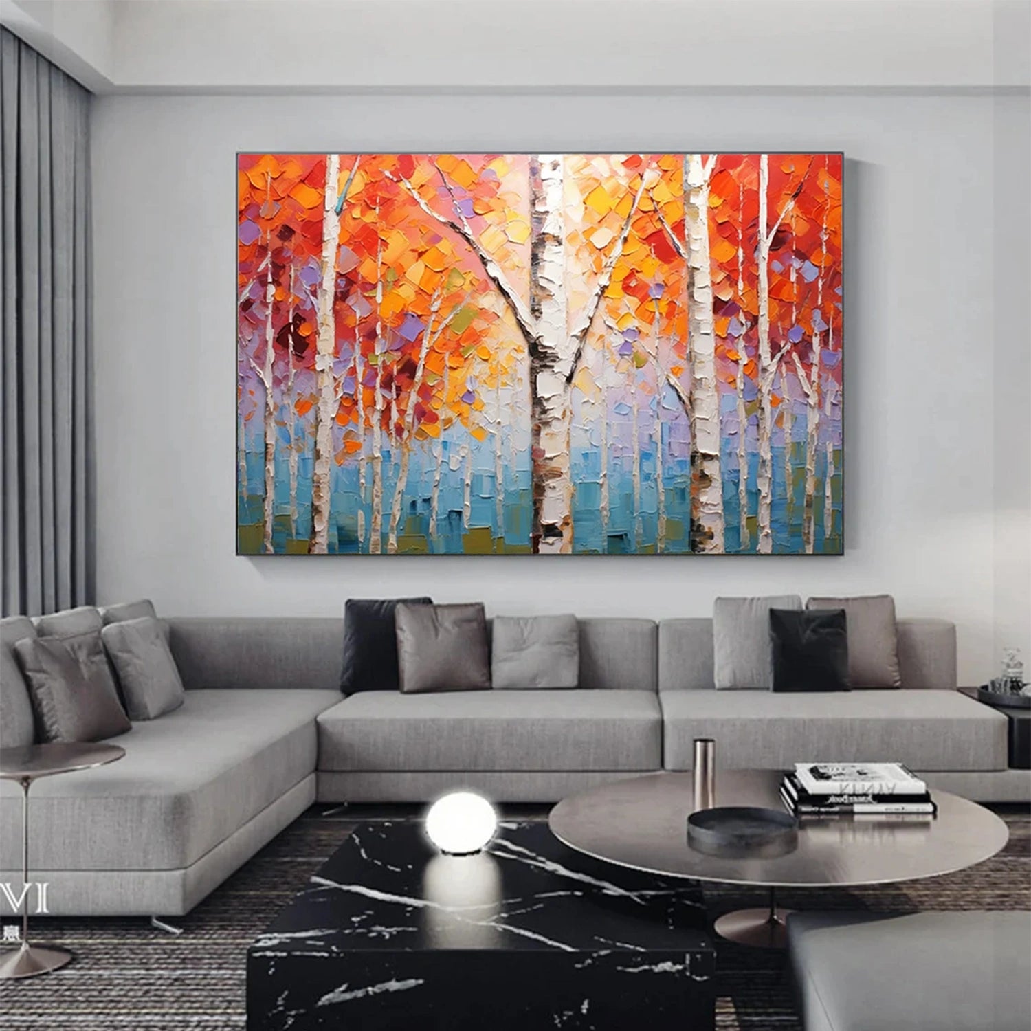 Tree Abstract Textured Wall Art #TP050