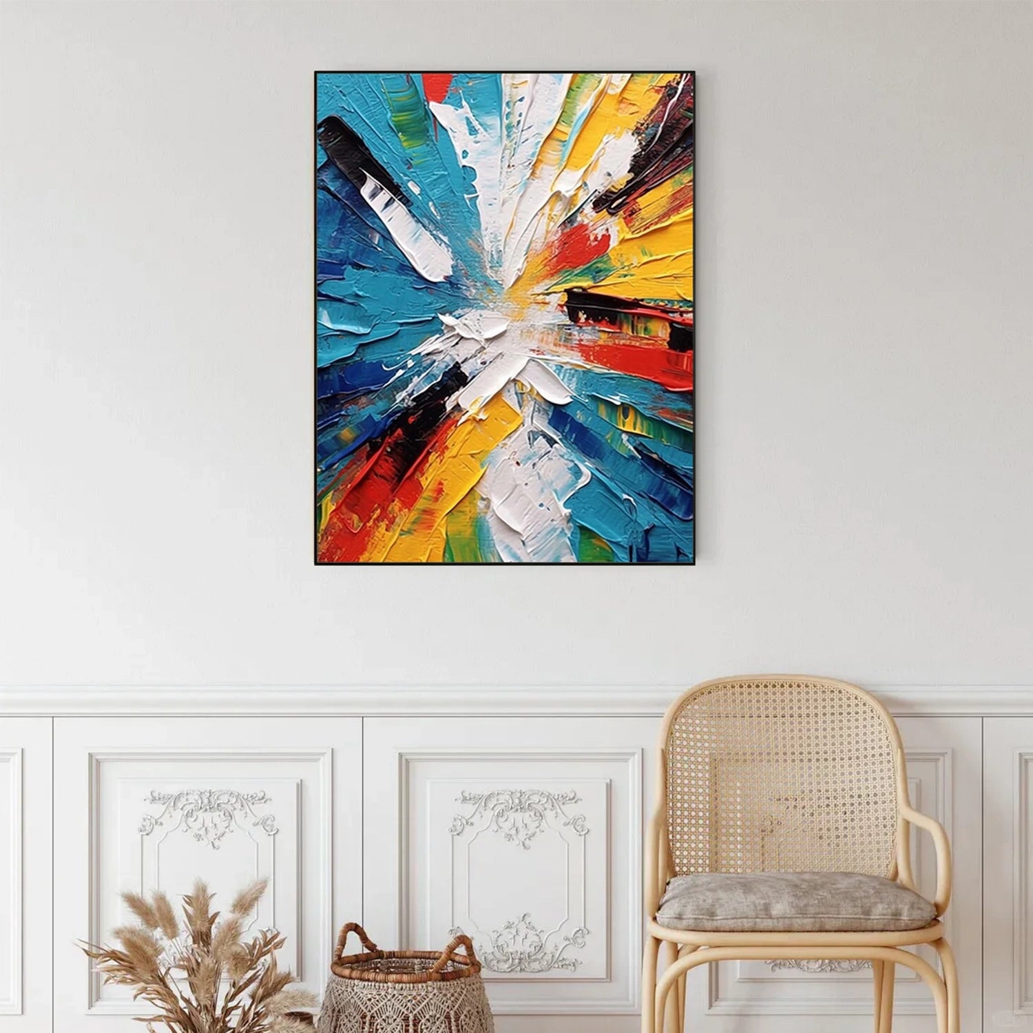 Colorful Abstract Textured Wall Art #AT108