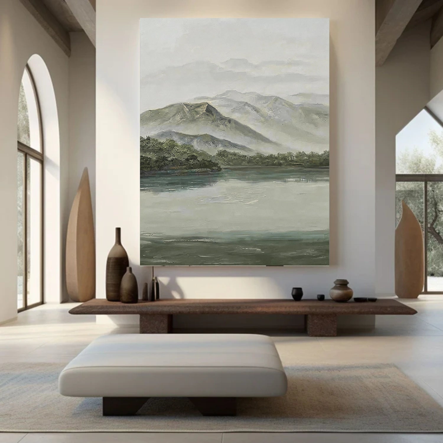Abstract Mountain Canvas Art #MO060