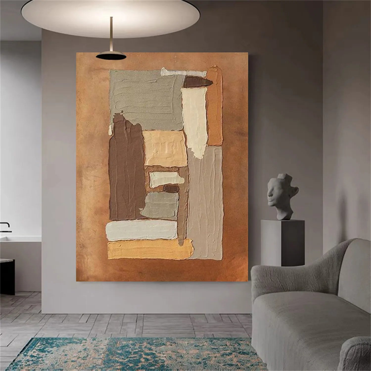 Abstract Textured Painting Canvas #AT060