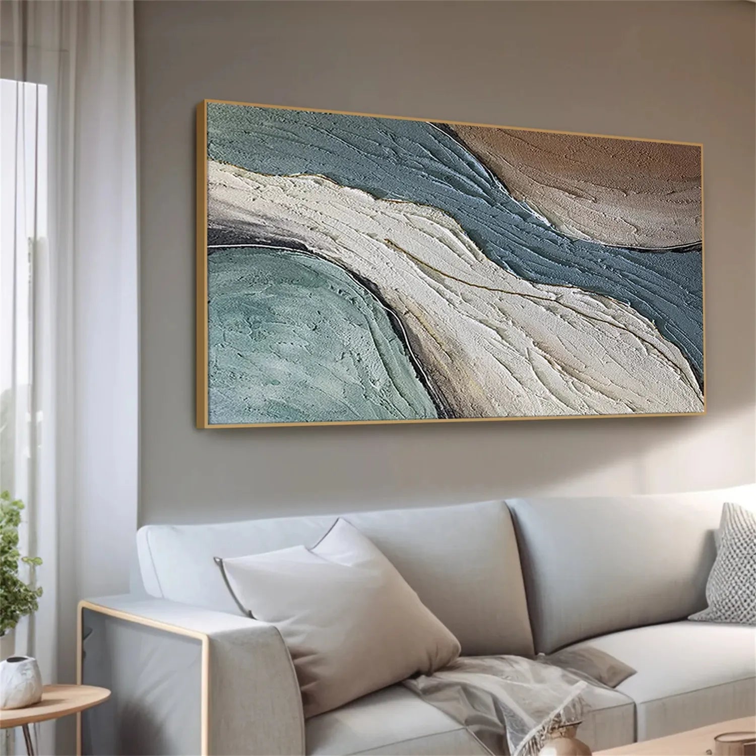 Minimalist Textured Painting Canvas #MT007