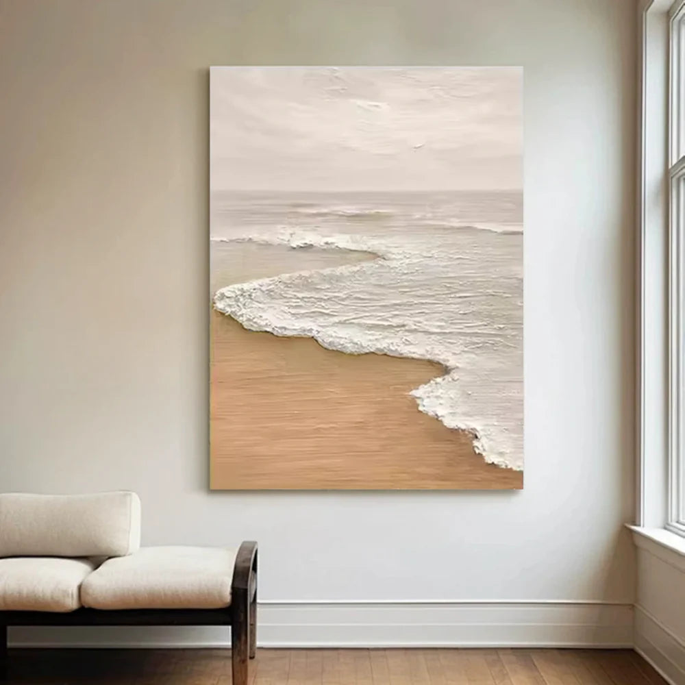 Ocean And Sky Textured Painting Canvas #OS050