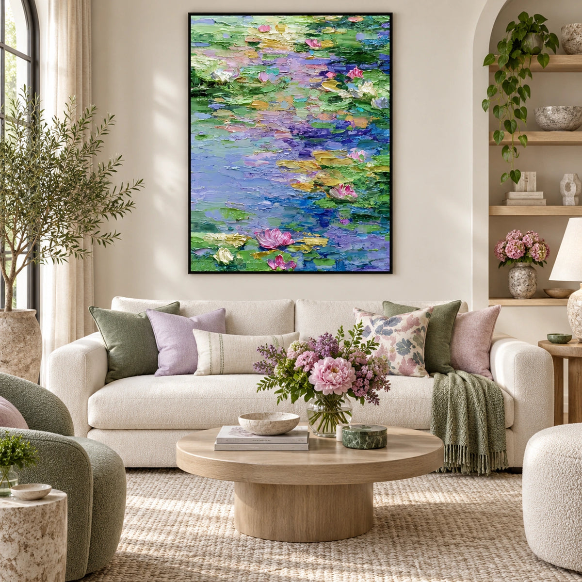Flower Abstract Textured Wall Art #FP216