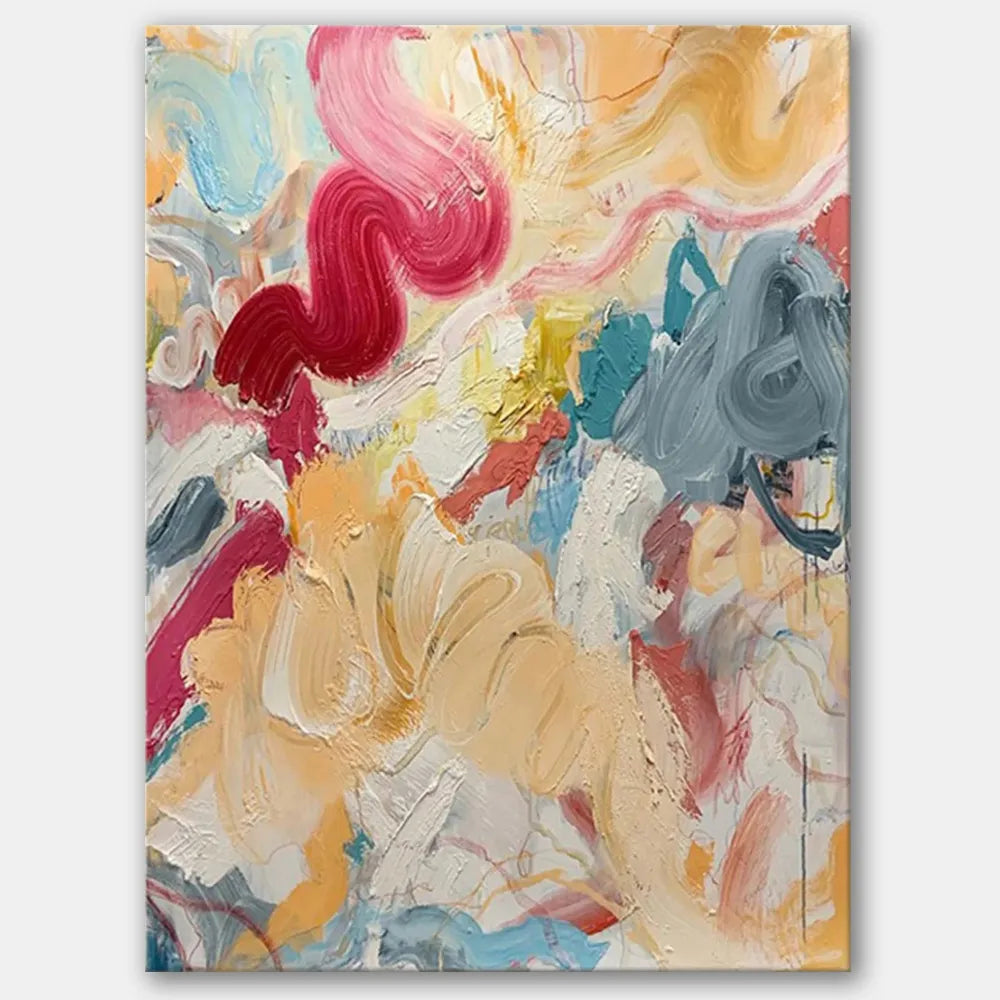 Colorful Abstract Painting Canvas #AP036