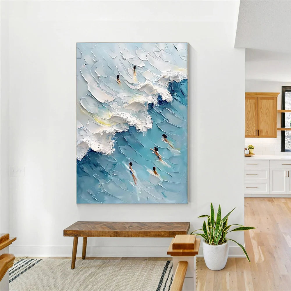 Swimming Sport Textured Wall Art #MS036