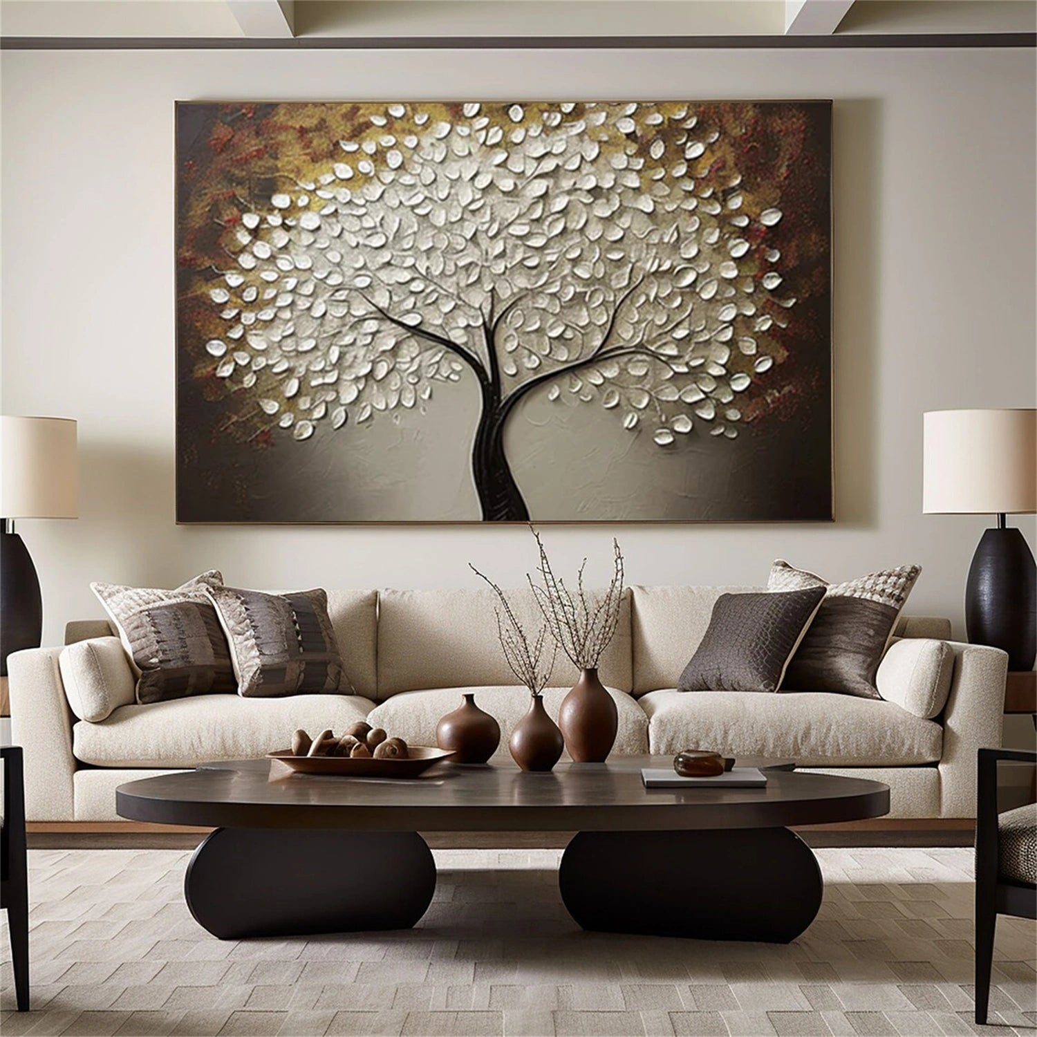 Tree Abstract Textured Wall Art #TP056