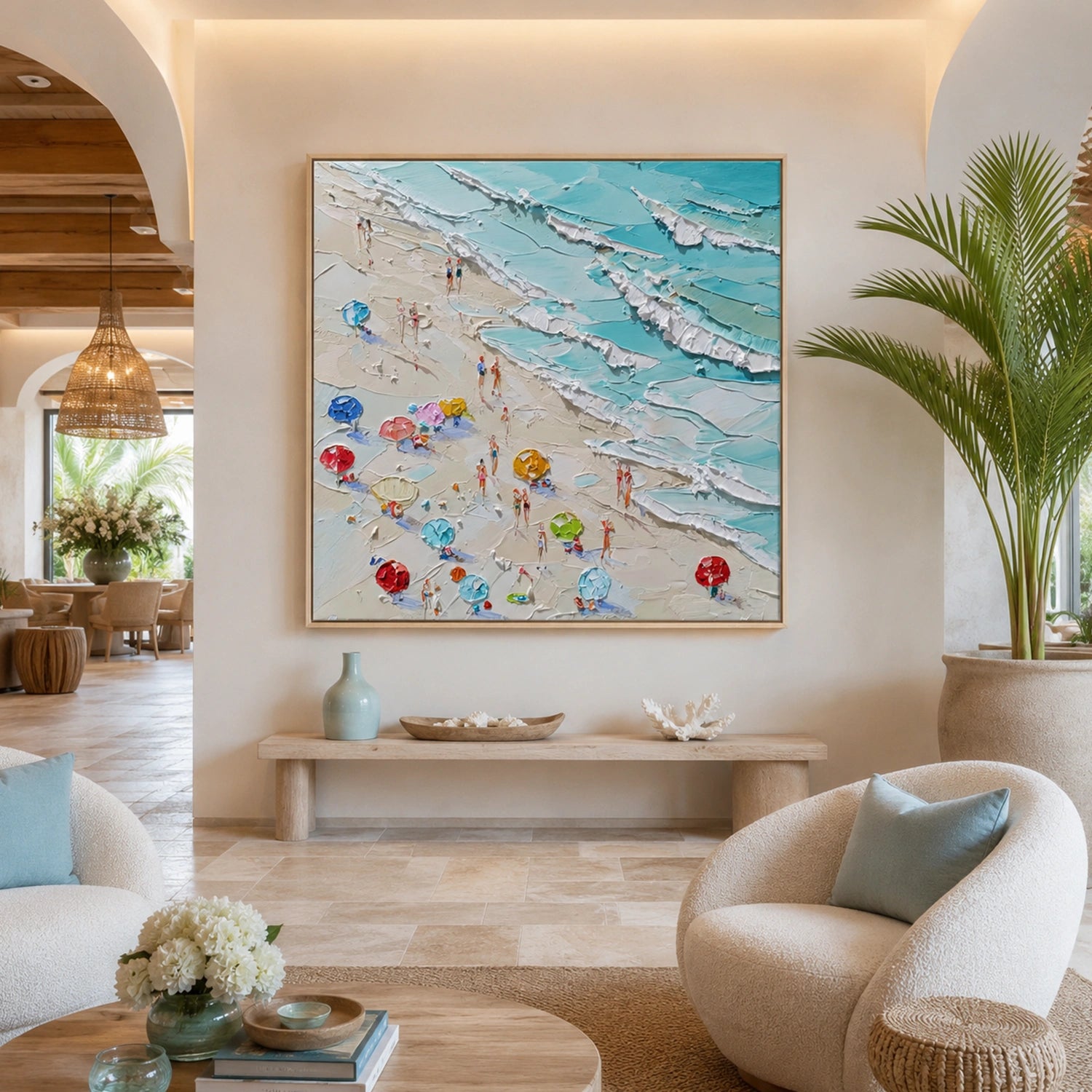 Ocean Abstract Textured Wall Art #OP081