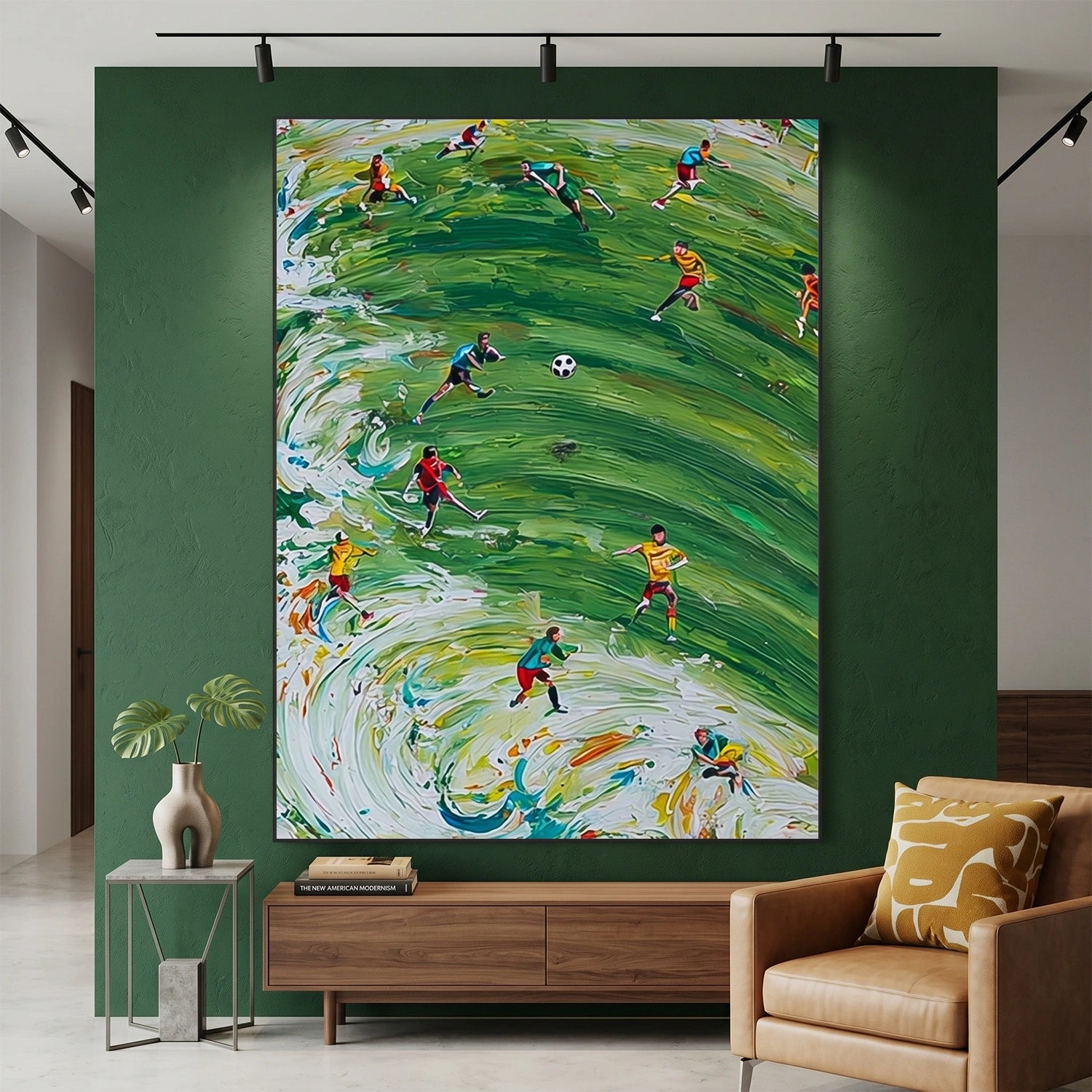 Football Sport Textured Wall Art #MS114