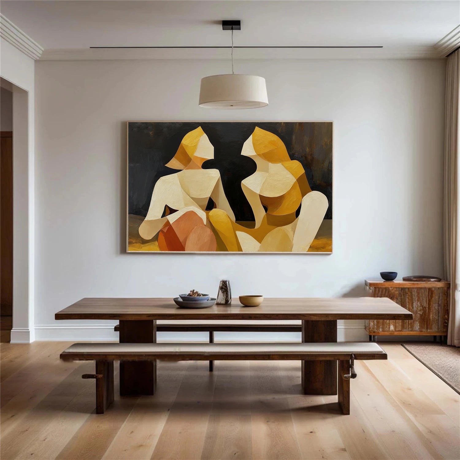 Abstract People Canvas Art #AE060