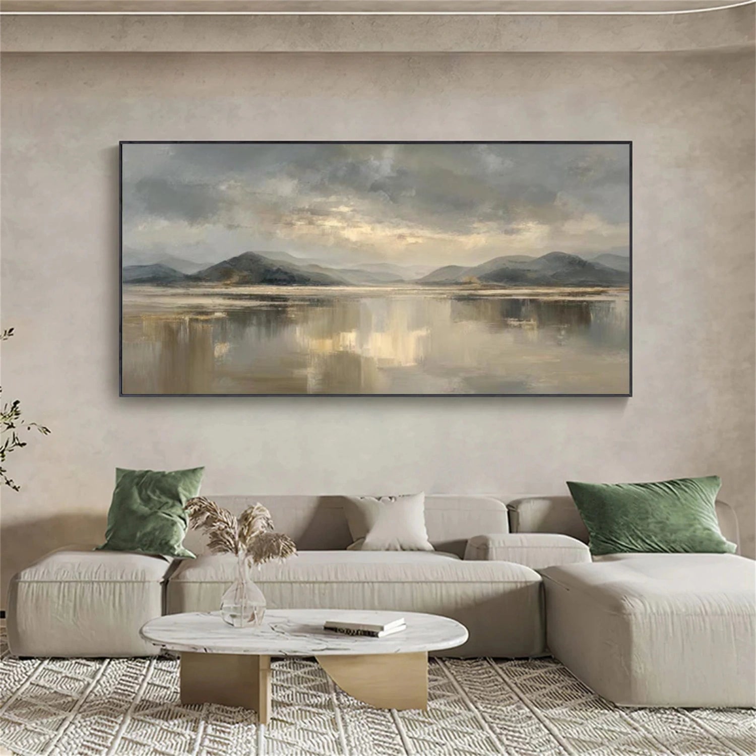 Ocean And Sky Abstract Wall Art #OS138