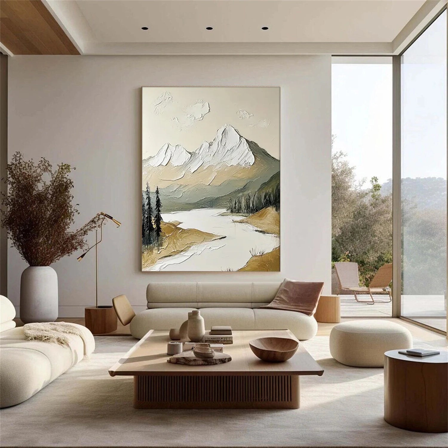 Mountain Textured Abstract Painting #MT039