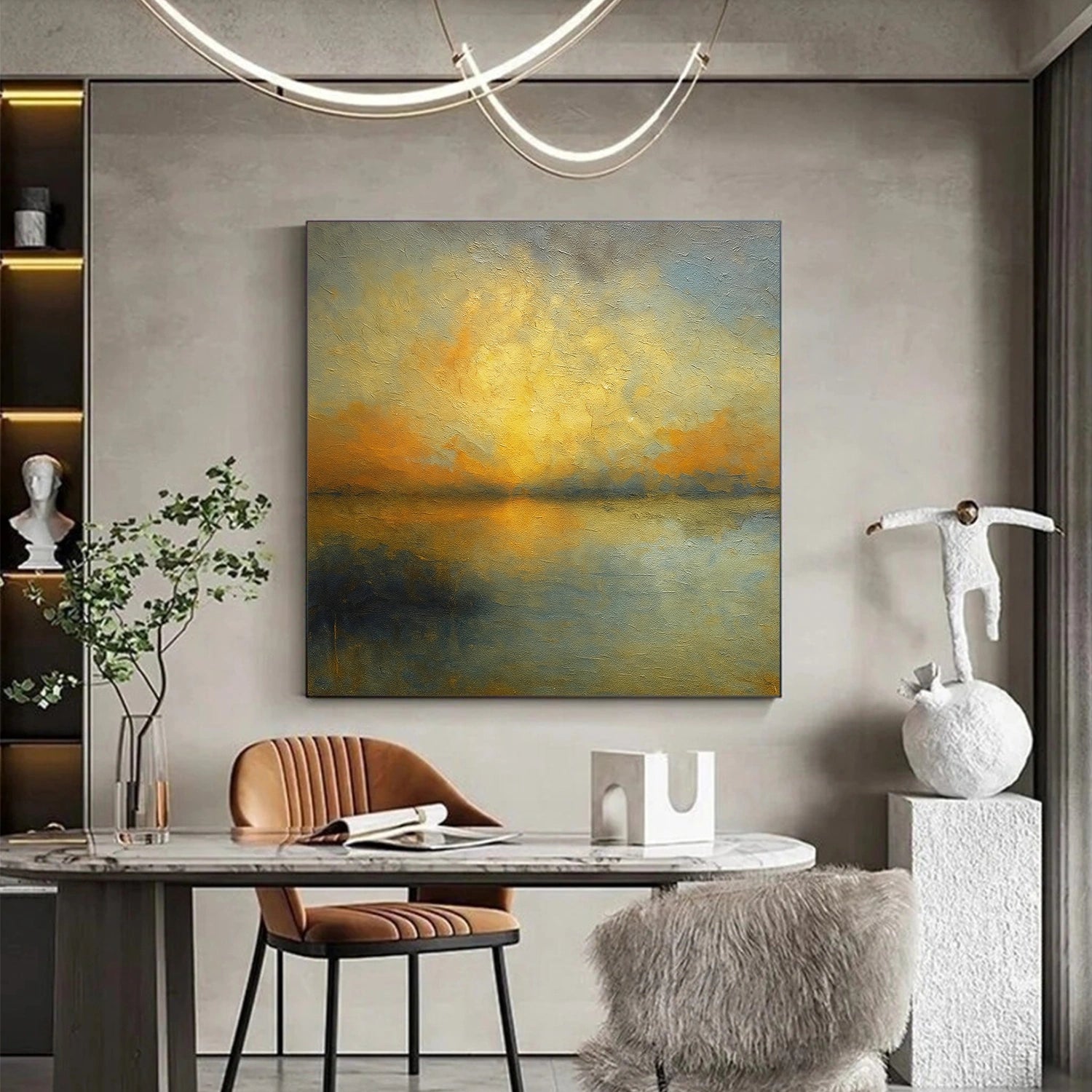 Abstract Canvas Wall Art #AP229