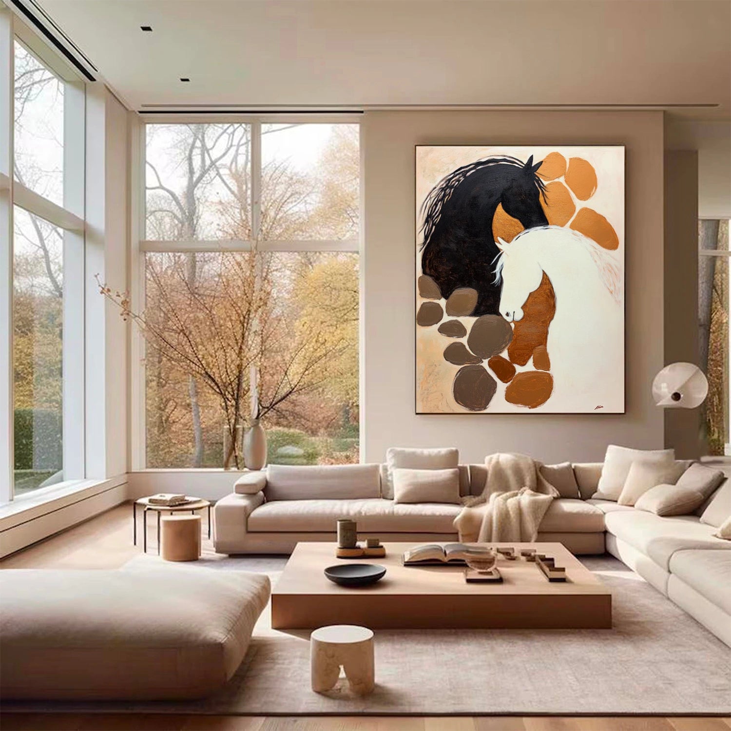 Abstract Animal Horse Wall Art #AC088