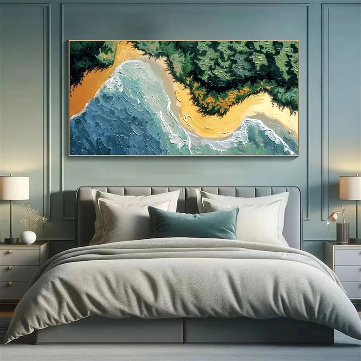 Colorful Landscape Abstract Wall Art #AP047