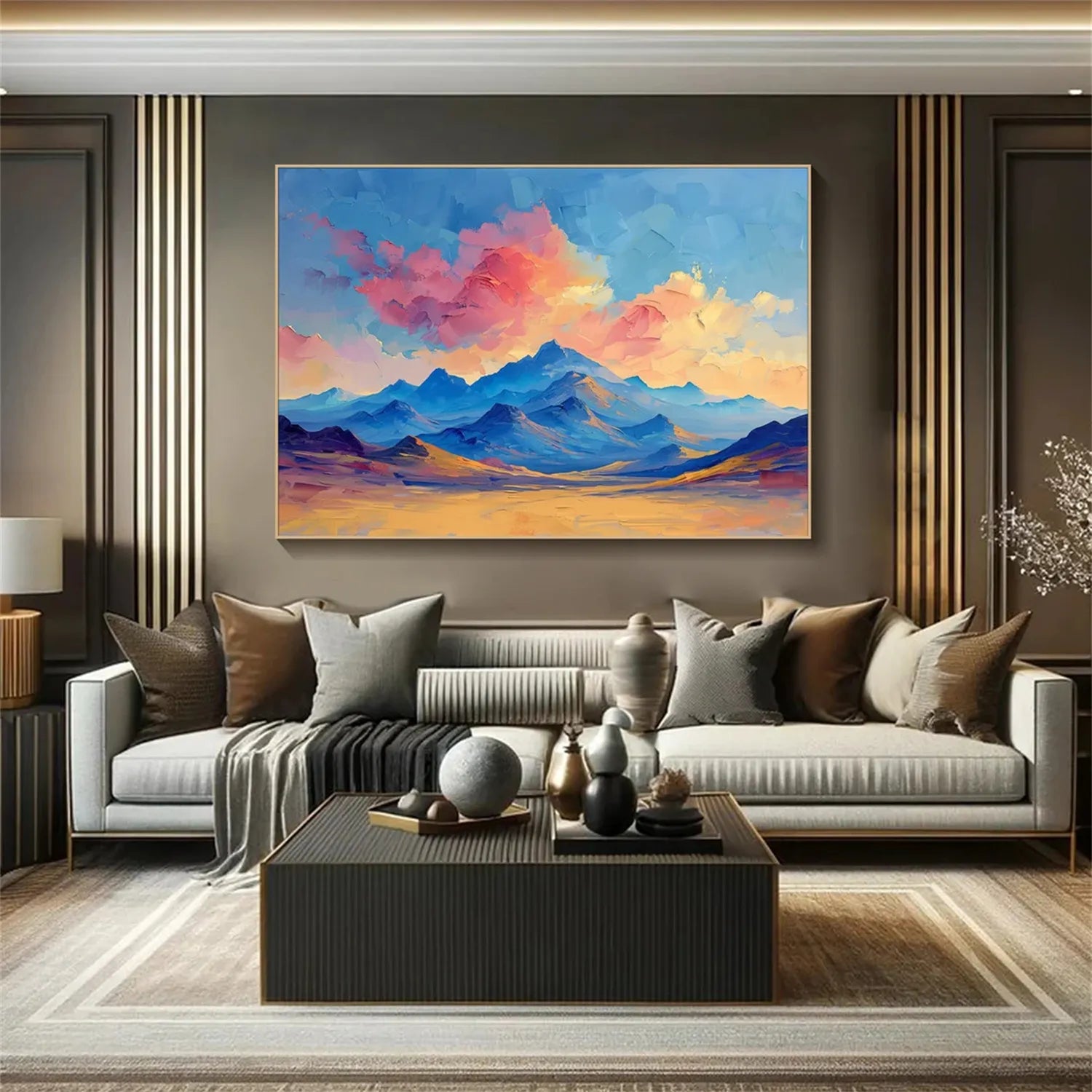 Colorful Landscape Abstract Wall Art #AP048