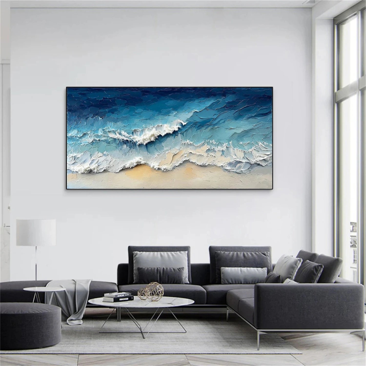 Ocean Abstract Textured Wall Art #OP050