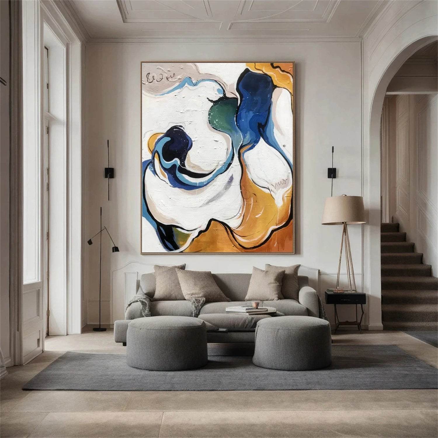 Abstract Canvas Wall Art #AP254
