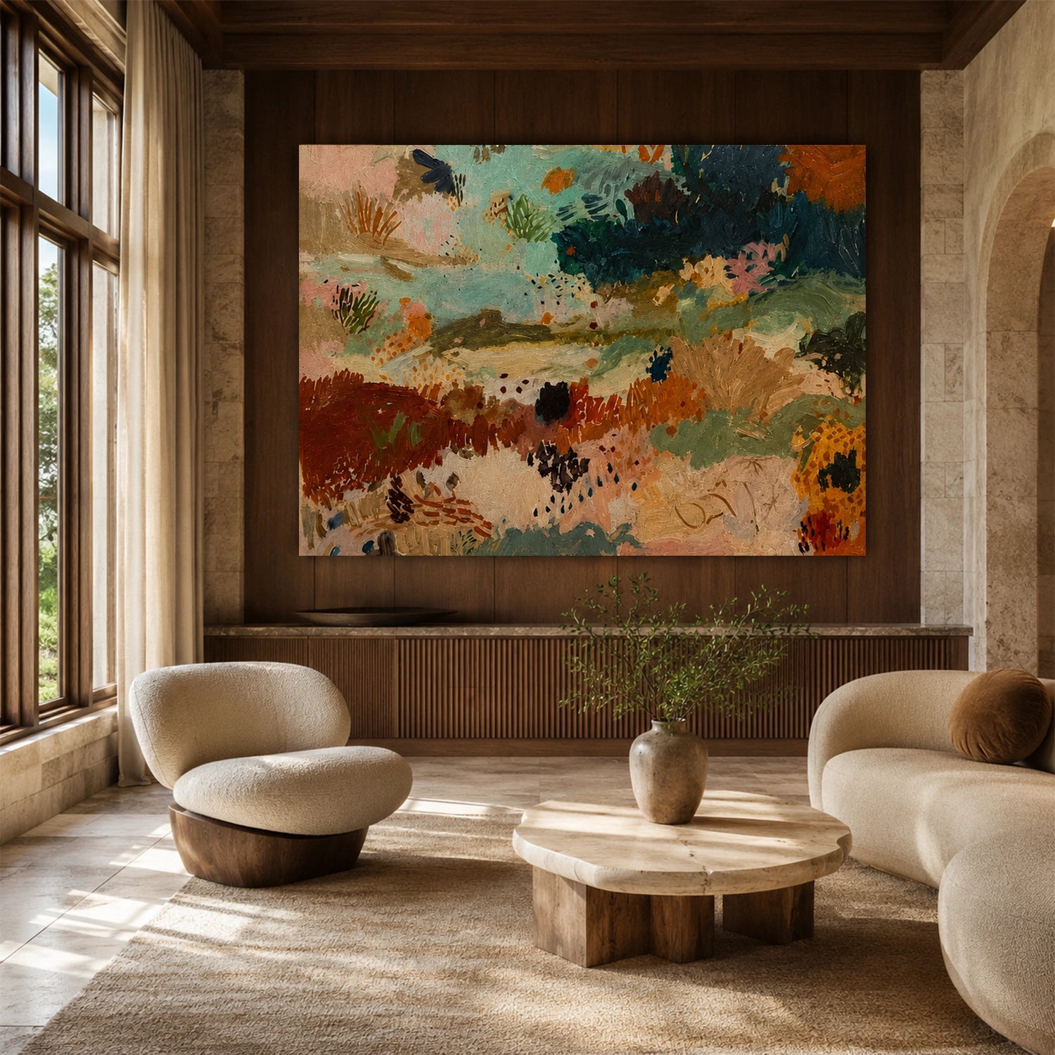 Colorful Abstract Canvas Wall Art #AP391