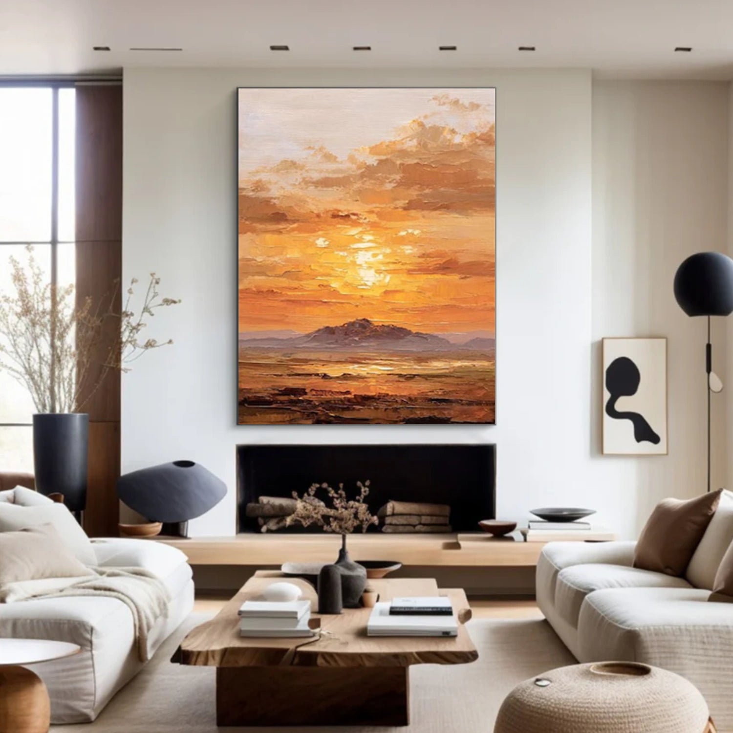 Ocean And Sky Abstract Wall Art #OS110