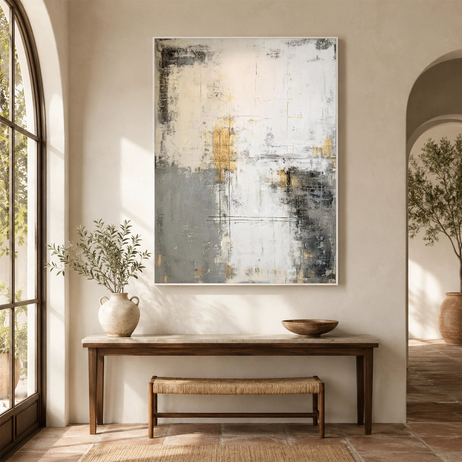 Abstract Canvas Wall Art #AP390