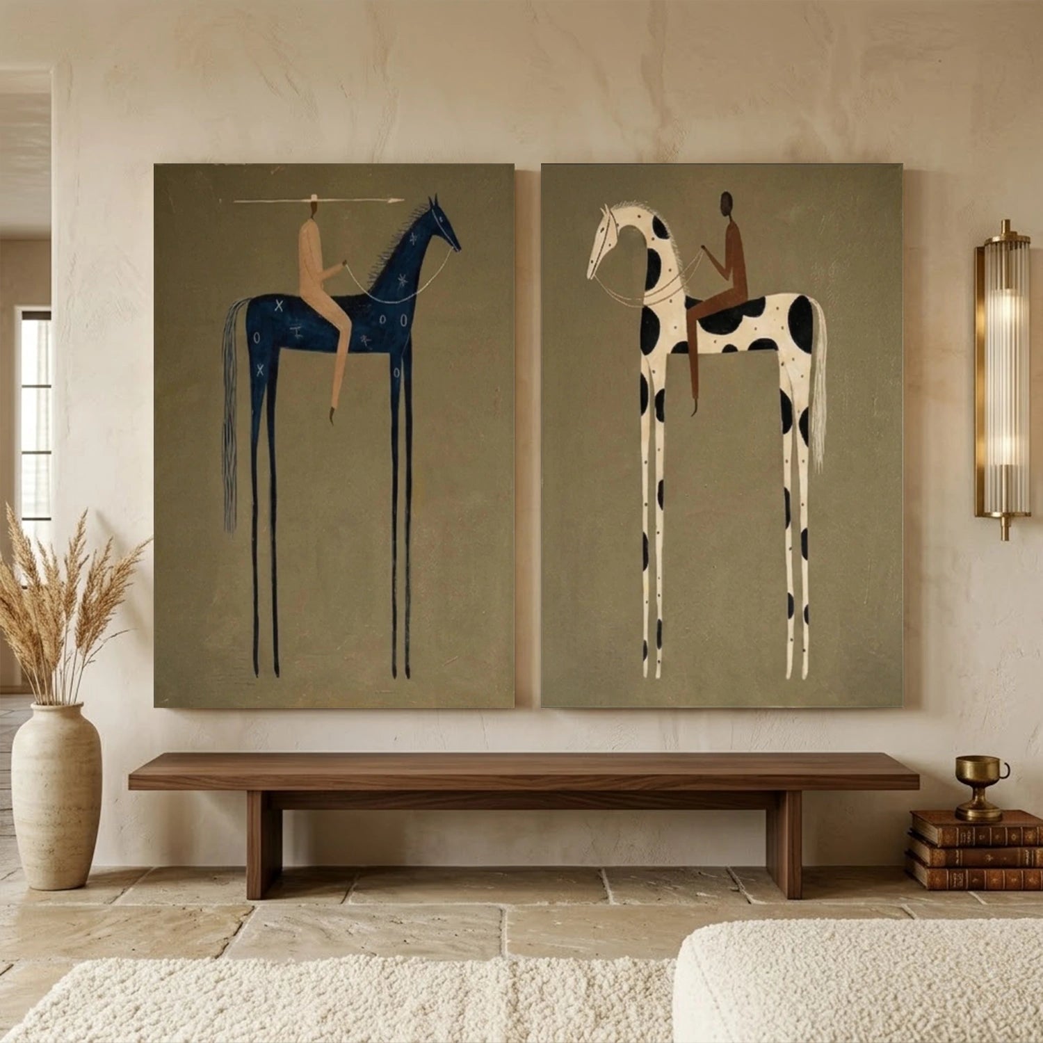 Vintage Americana Art Set of 2 #VT027