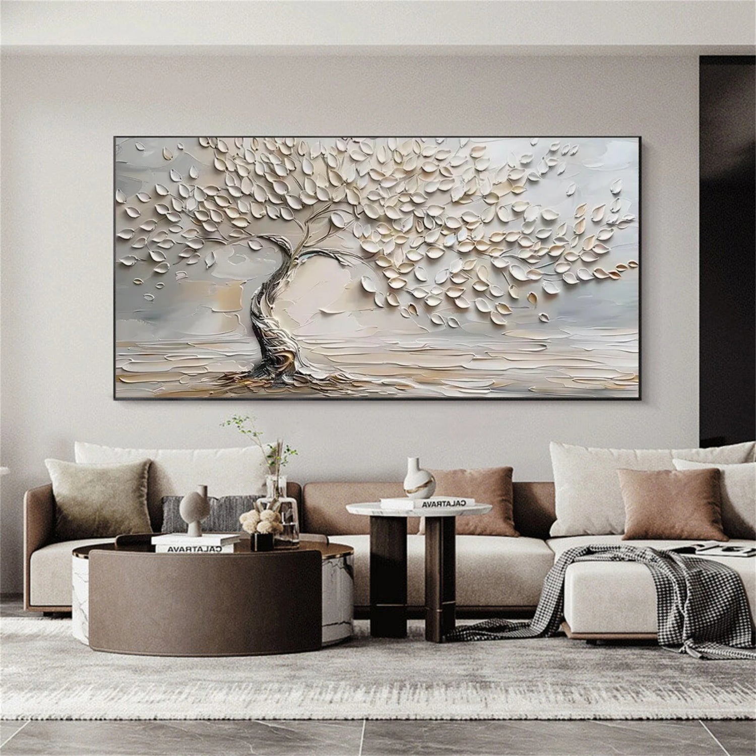 Tree Abstract Textured Wall Art #TP095
