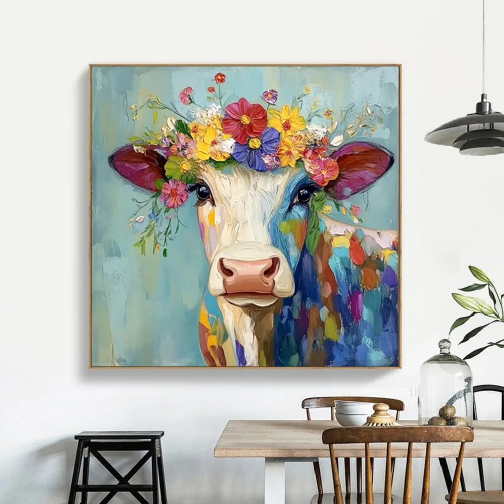 Animal Textured Canvas Art Painting #AC036