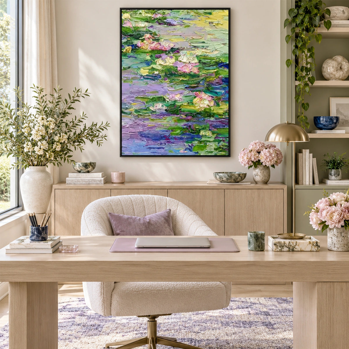 Flower Abstract Textured Wall Art #FP215