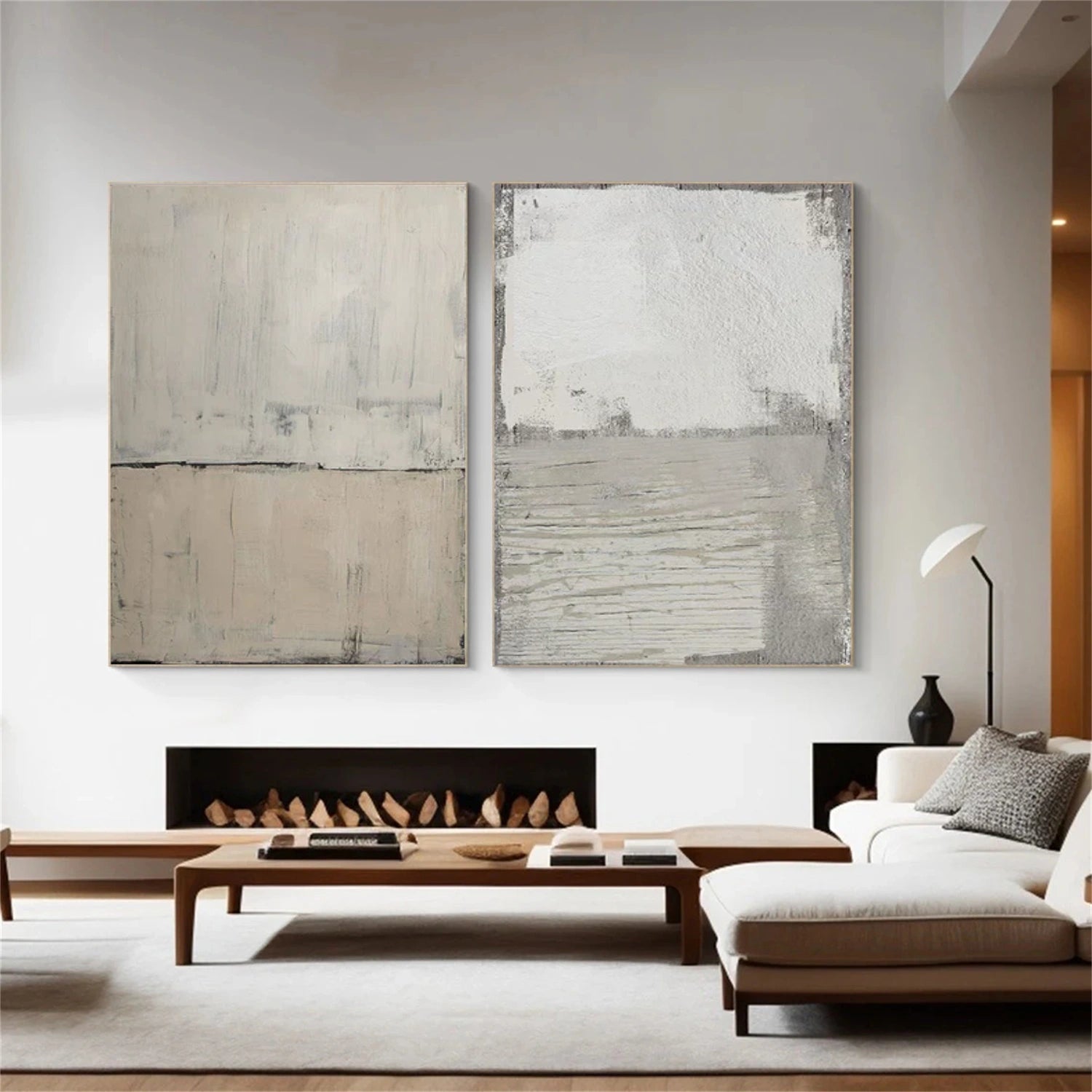 Abstract Canvas Wall Art Set of 2 #AP260