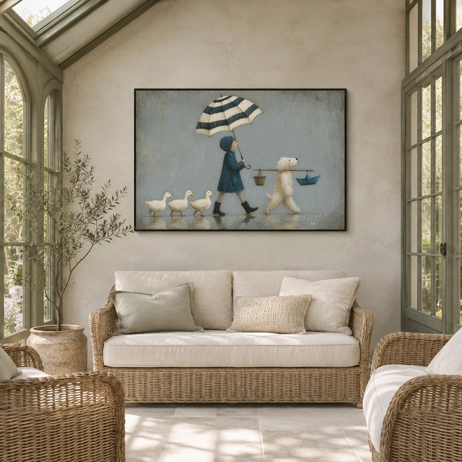 Abstract Portrait Canvas Art #AE167