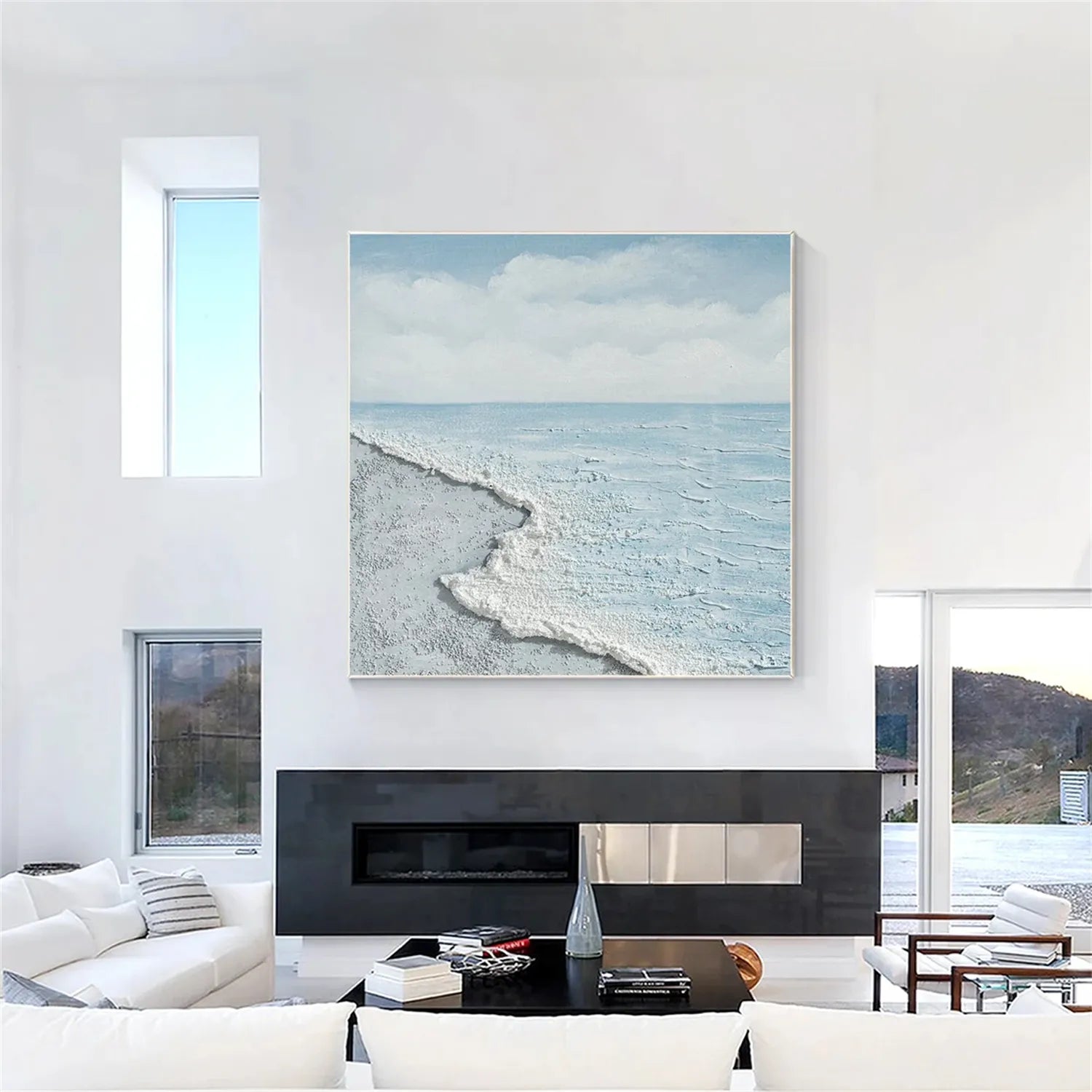 Ocean Textured Painting Canvas #OP015