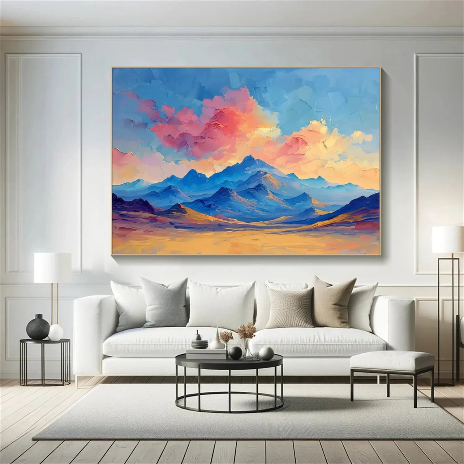 Colorful Landscape Abstract Wall Art #AP048