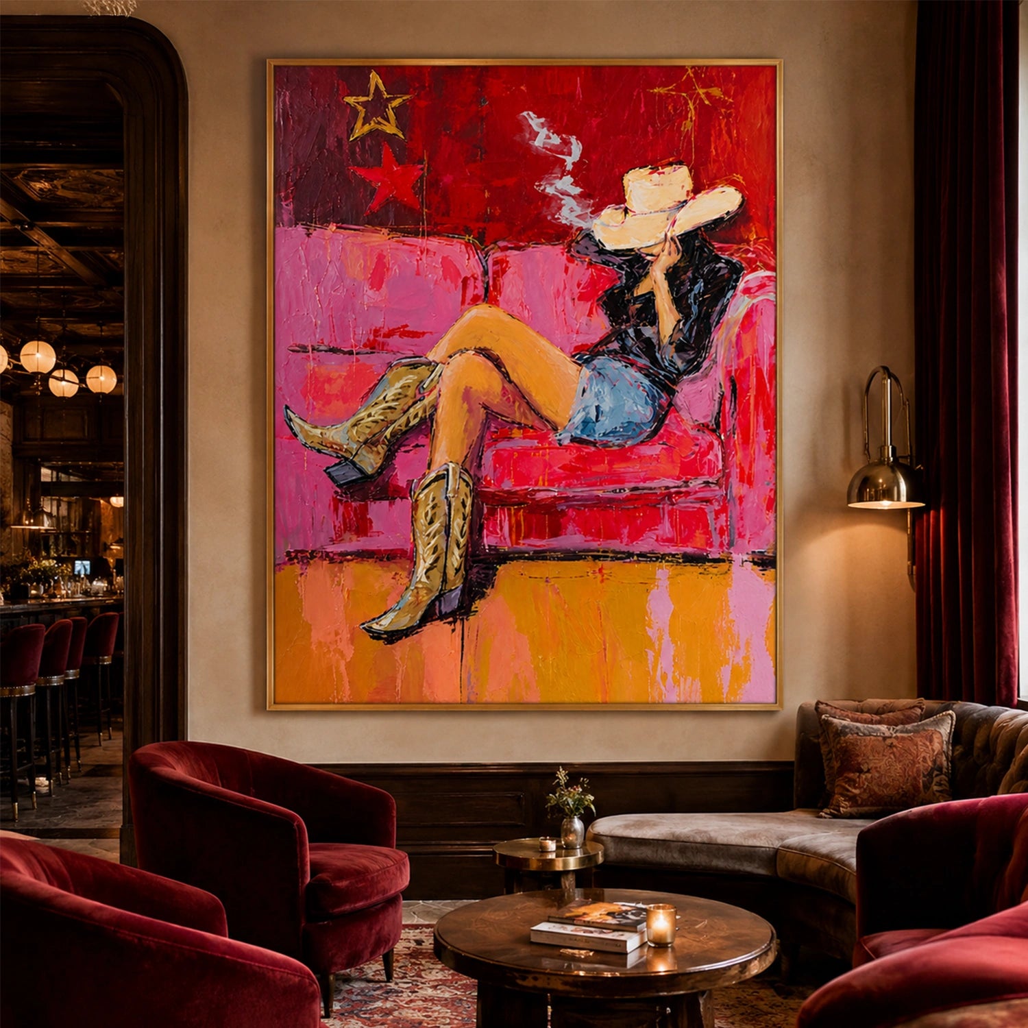 American Western Cowboy Art #VT244
