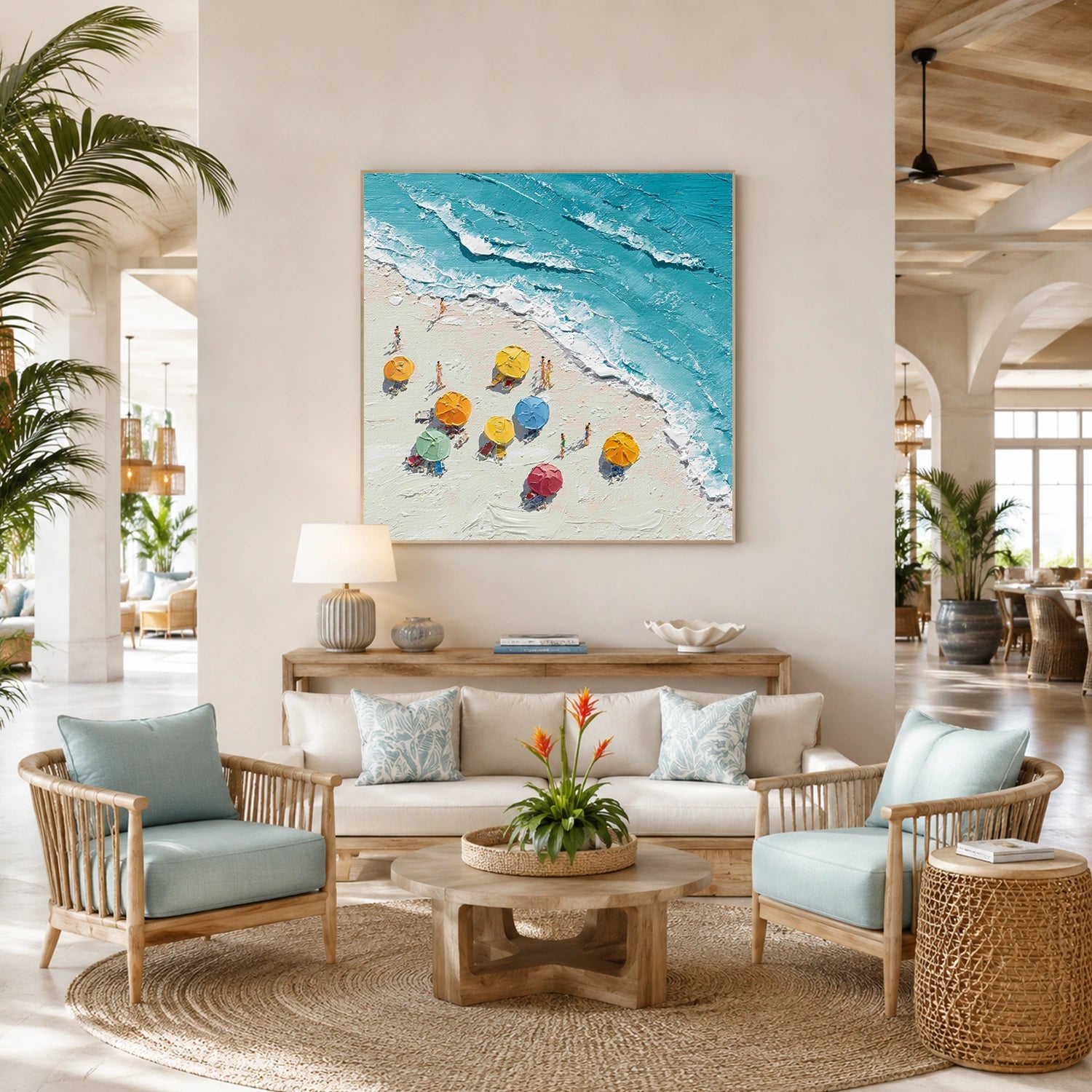 Ocean Abstract Textured Wall Art #OP073