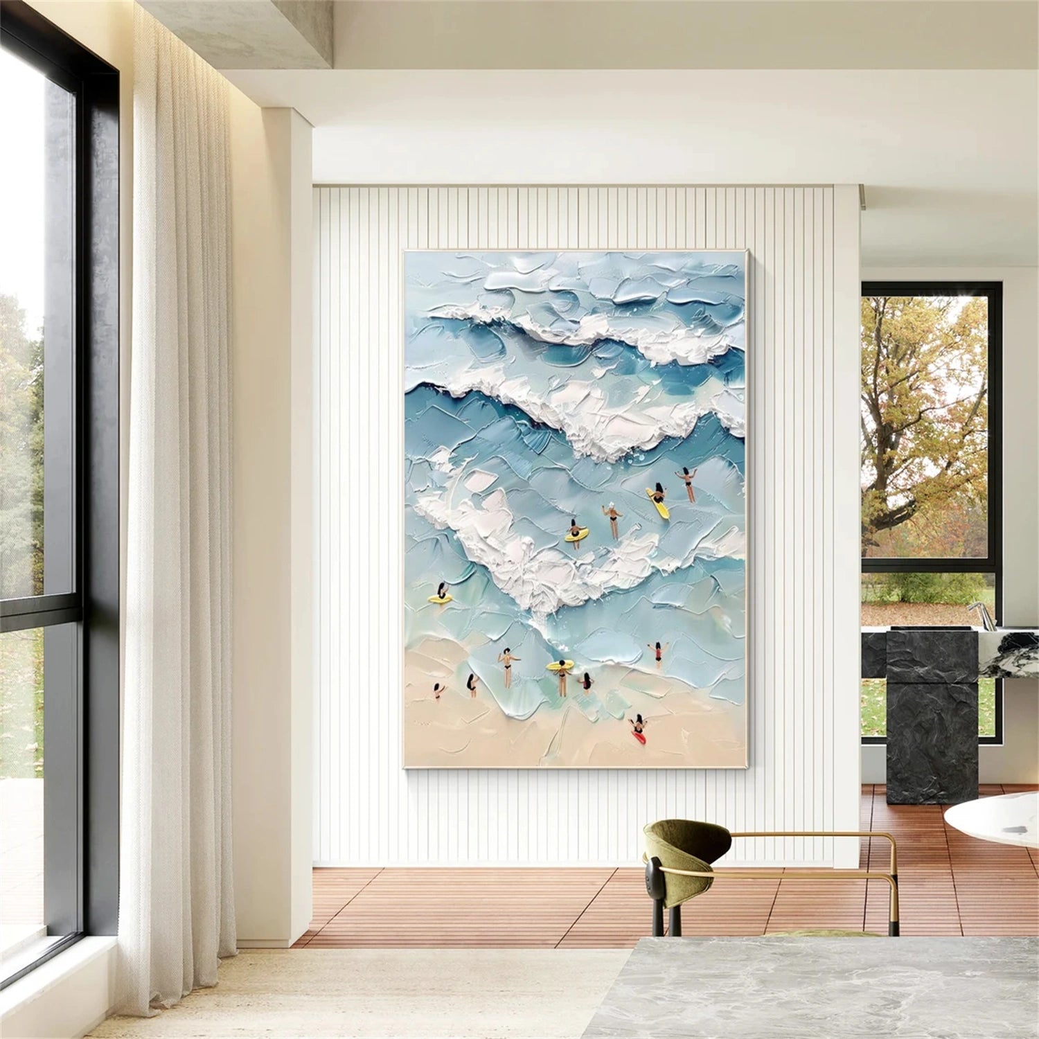 Swimming Sport Textured Wall Art #MS100