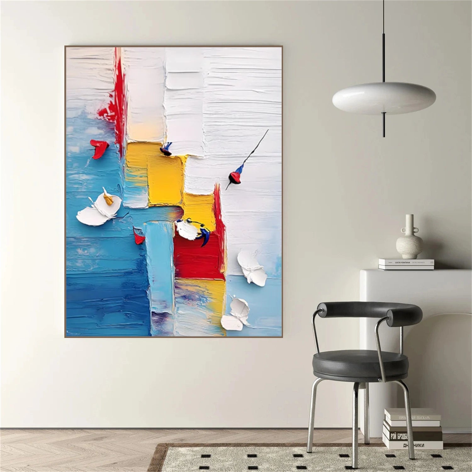 Colorful Abstract Textured  Wall Art #AT109